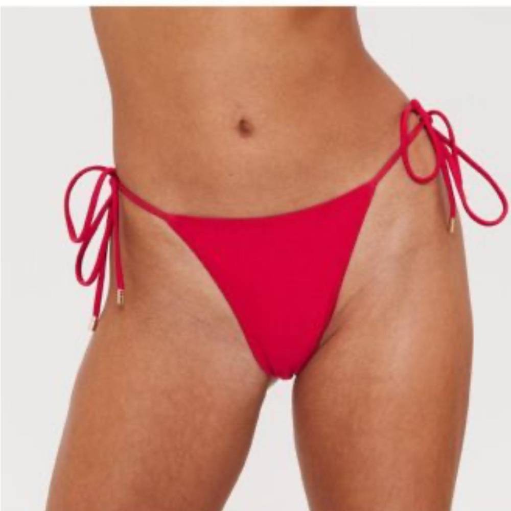 Wild Fable Red Bikini Bottom sexy low rise cheeky new